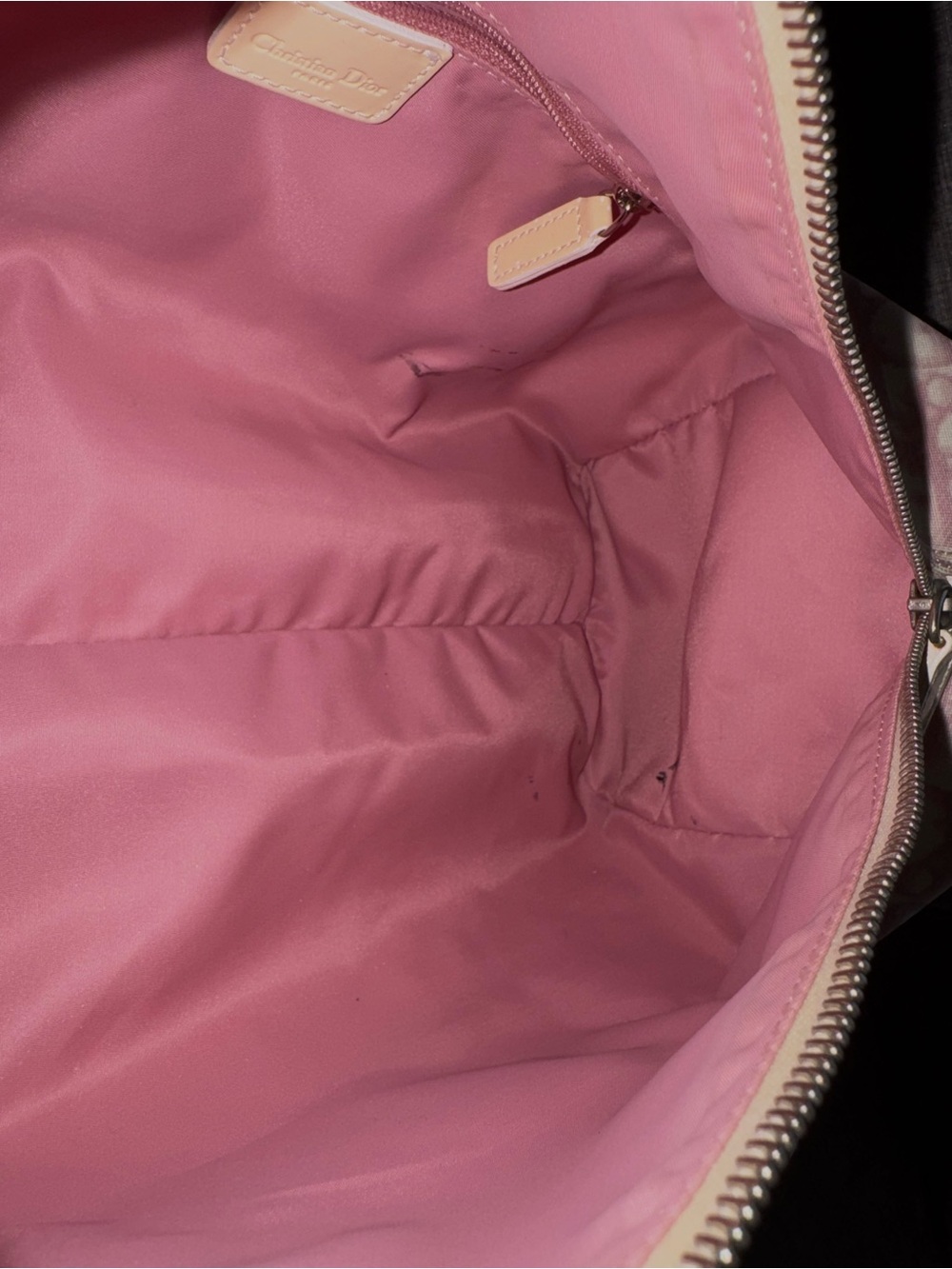 Vintage Christian Dior Pink Trotter No. 1 Boston Bag Y2K Galliano Era - Picture 15 of 16